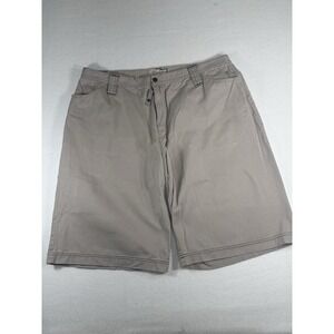 CAT Caterpillar 797B Mens Khaki Cotton Cargo Work Shorts Heavy Duty Size 42
